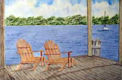 These Are the Good Times original watercolor painting