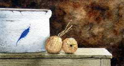 On the Sideboard original watercolor painting