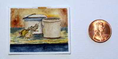 On the Shelf original watercolor painting