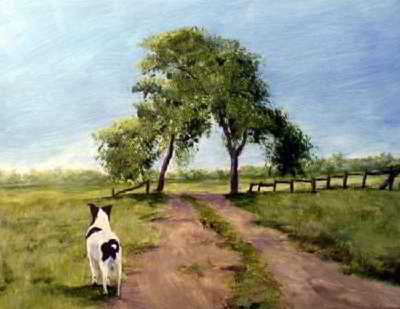 A Tale Begun original acrylic painting